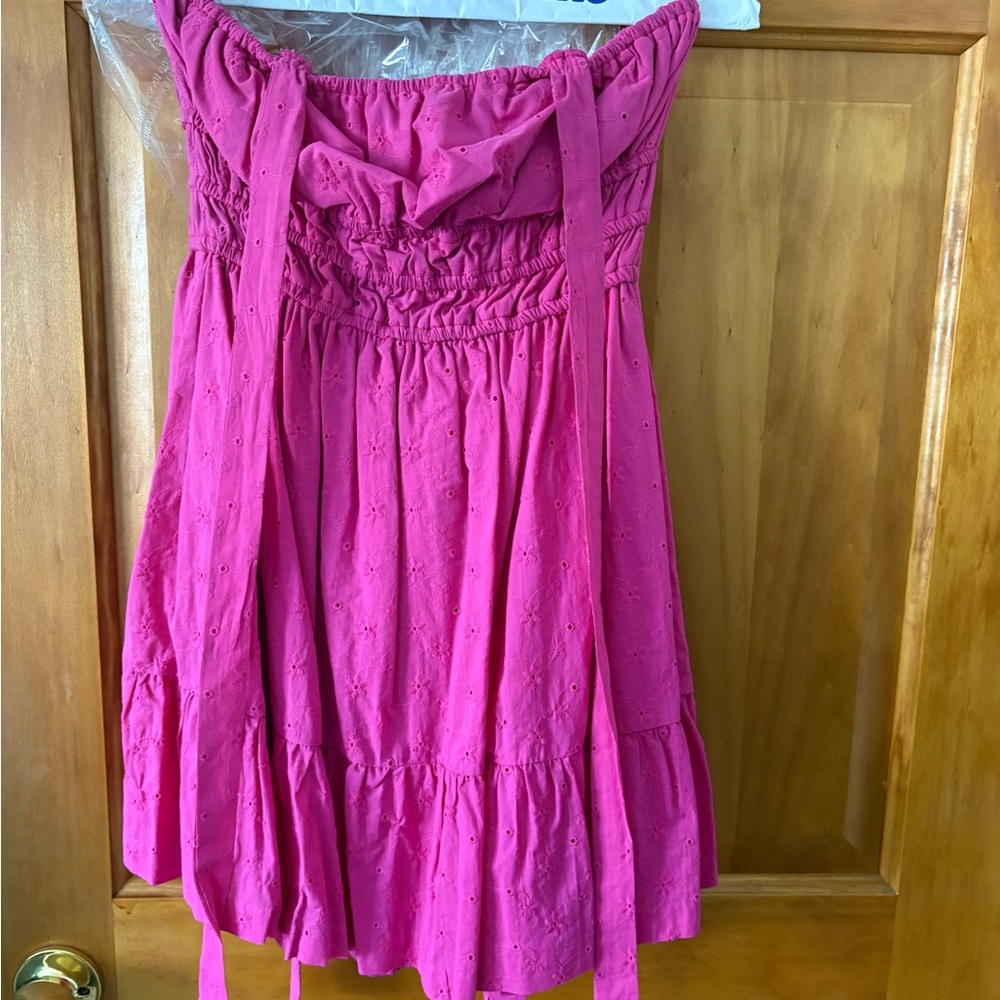 Vibrant Pink A-Line Dress